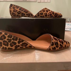 J. Crew Zoe Calf Hair D’Orsay Flats Size 6.5.